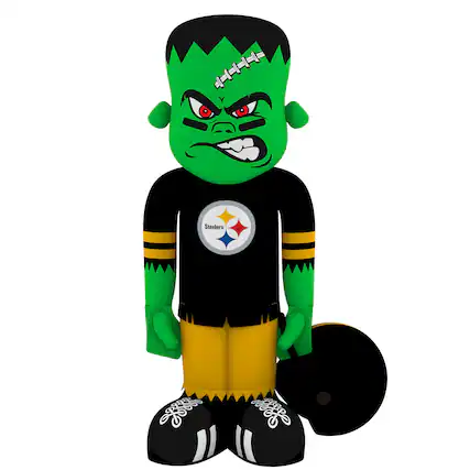 Front. Sporticulture - Pittsburgh Steelers Halloween Lawn Inflatable Steinbacker - Multicolor.