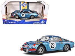 Solido - Alpine A110 1600S #23 Jean-Pierre Nicolas - Michel Vial "Rallye Monte-Carlo" (1972) "Competition" Series 1/18 - Blue