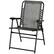 Angle. Resenkos - Resenkos Patio Folding Chair, Outdoor Bungee Sling Chair w/ Armrests, Portable Lawn Chair, Alloy Steel, Gray - Gray.