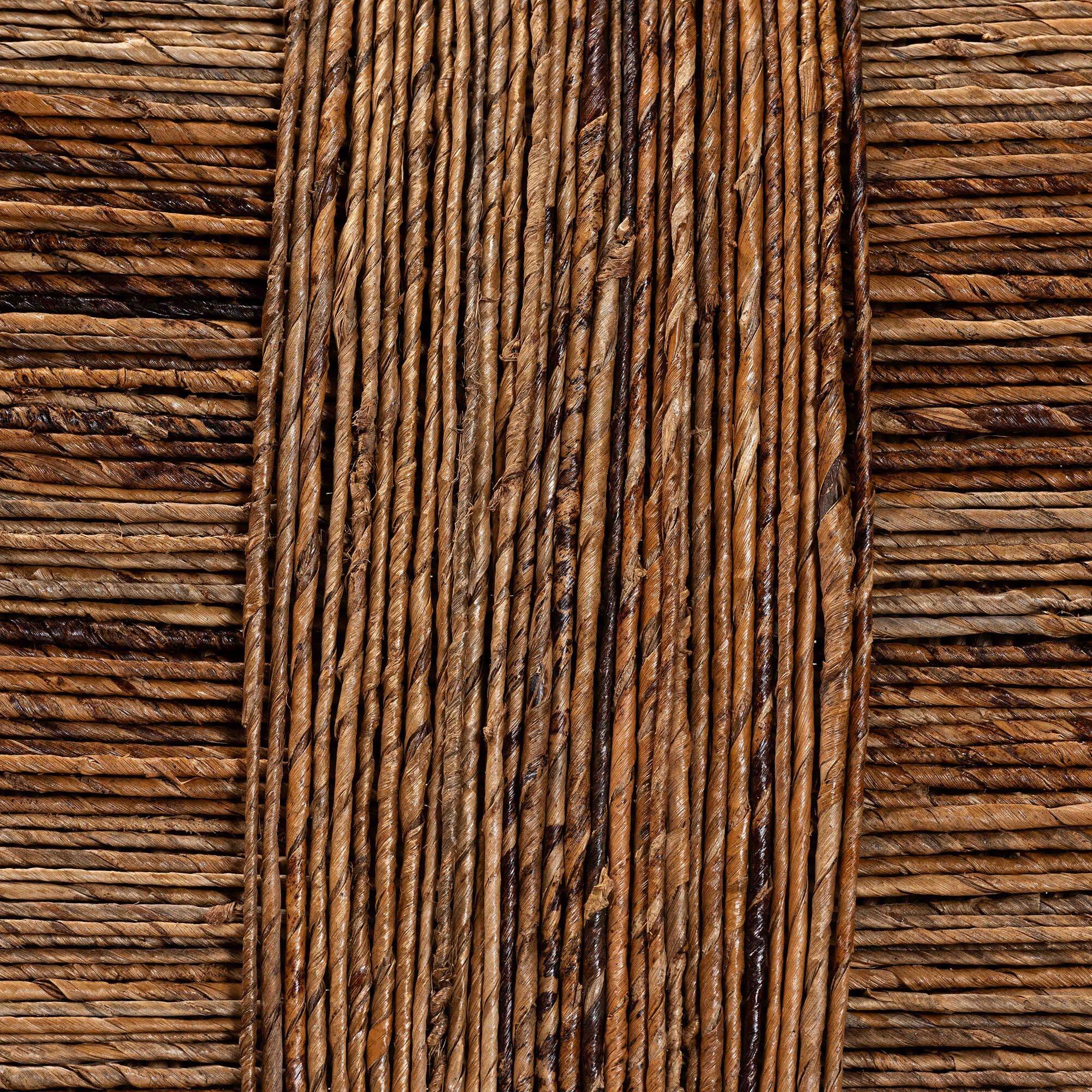 Alt View 2. bali & pari - Chabela 2-Piece Handwoven Seagrass Armchairs - Solid Mango Wood Frame Dining Chair with Woven Seat and Backrest - Natural Brown/Medium Brown.