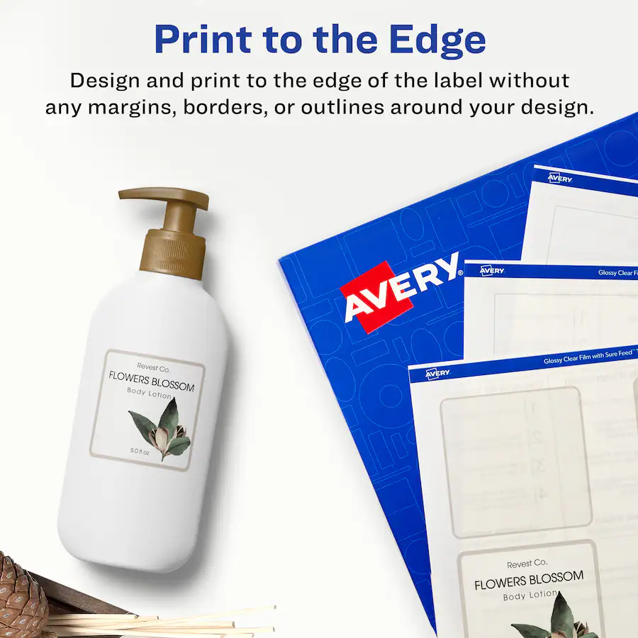 Avery Glossy Square Labels, 2.5