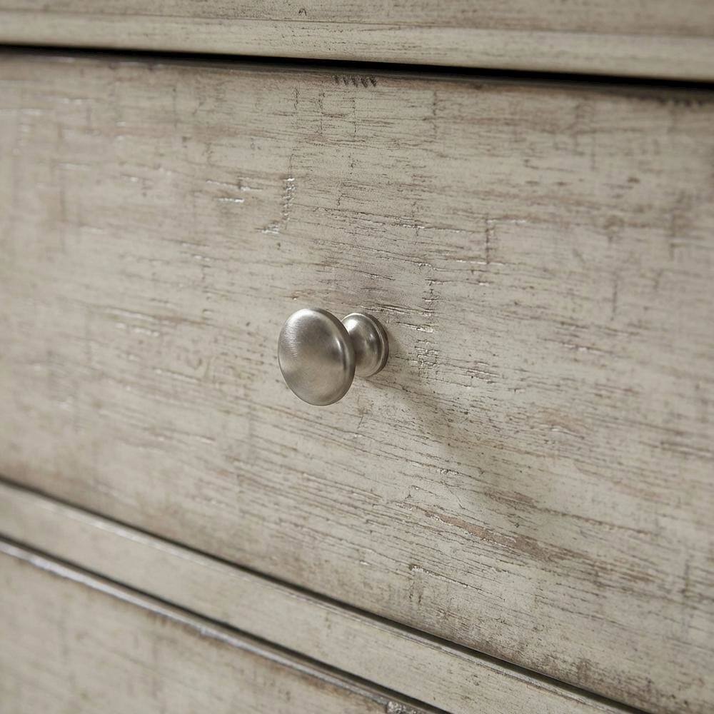 Back. Starlight Canyon Home - White Finish Nightstand with Charging Station and Weathered Linen Touch - White.