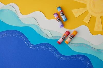 Alt View 2. Elmer's - Elmer’s Color 'n Glitz Glue Sticks, Washable, Assorted Colors, 0.21 oz, 4/Pack - Assorted.