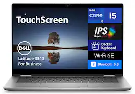 Dell - Latitude 3340 2-in-1 Laptop 13.3 FHD (Intel i5-1335U, 16GB LPDDR5, 256GB SSD, Intel Iris Xe, Win 11 Pro) - Titan Gray