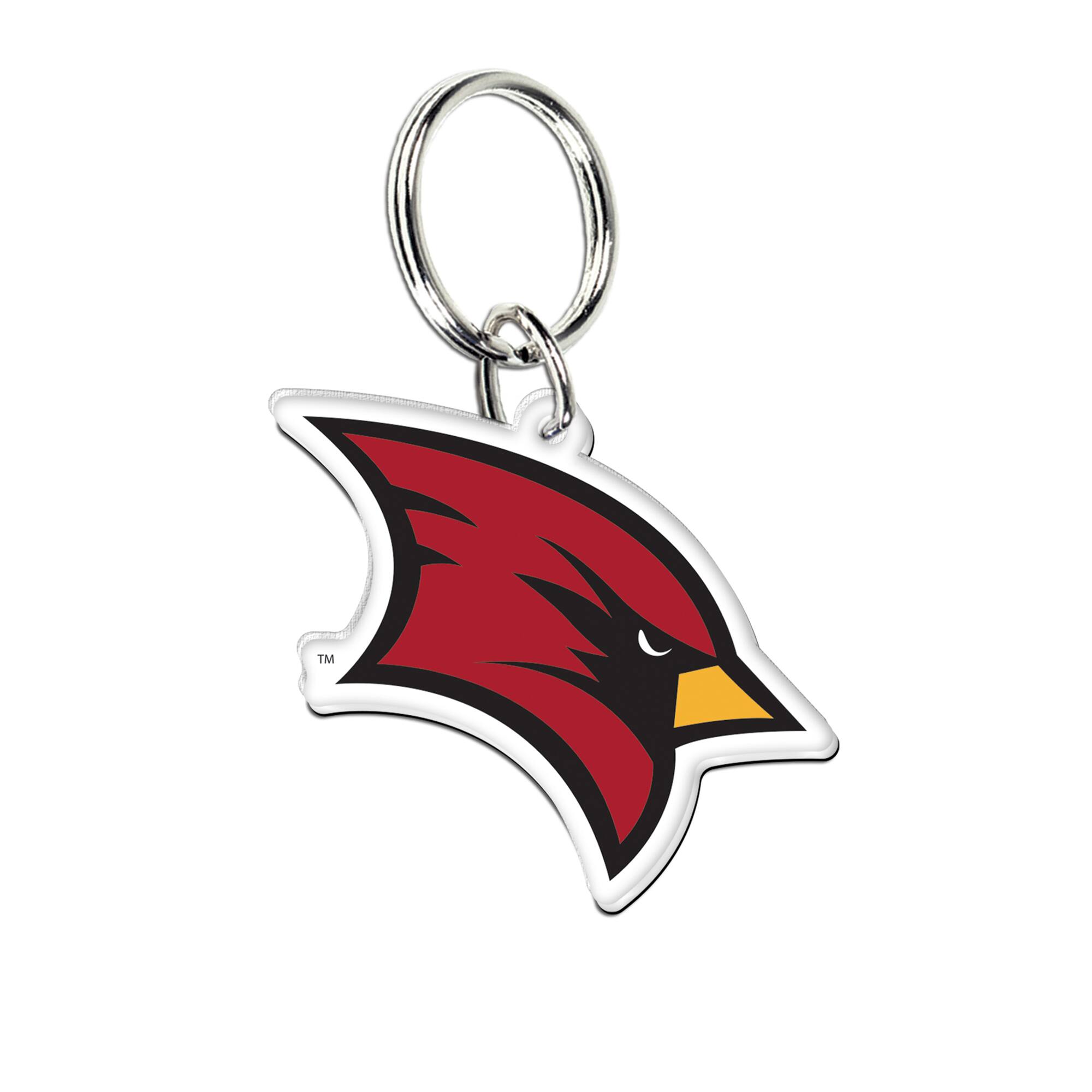 Front. WinCraft - Saginaw Valley State Cardinals Premium Acrylic Team Key Ring - Multicolor.