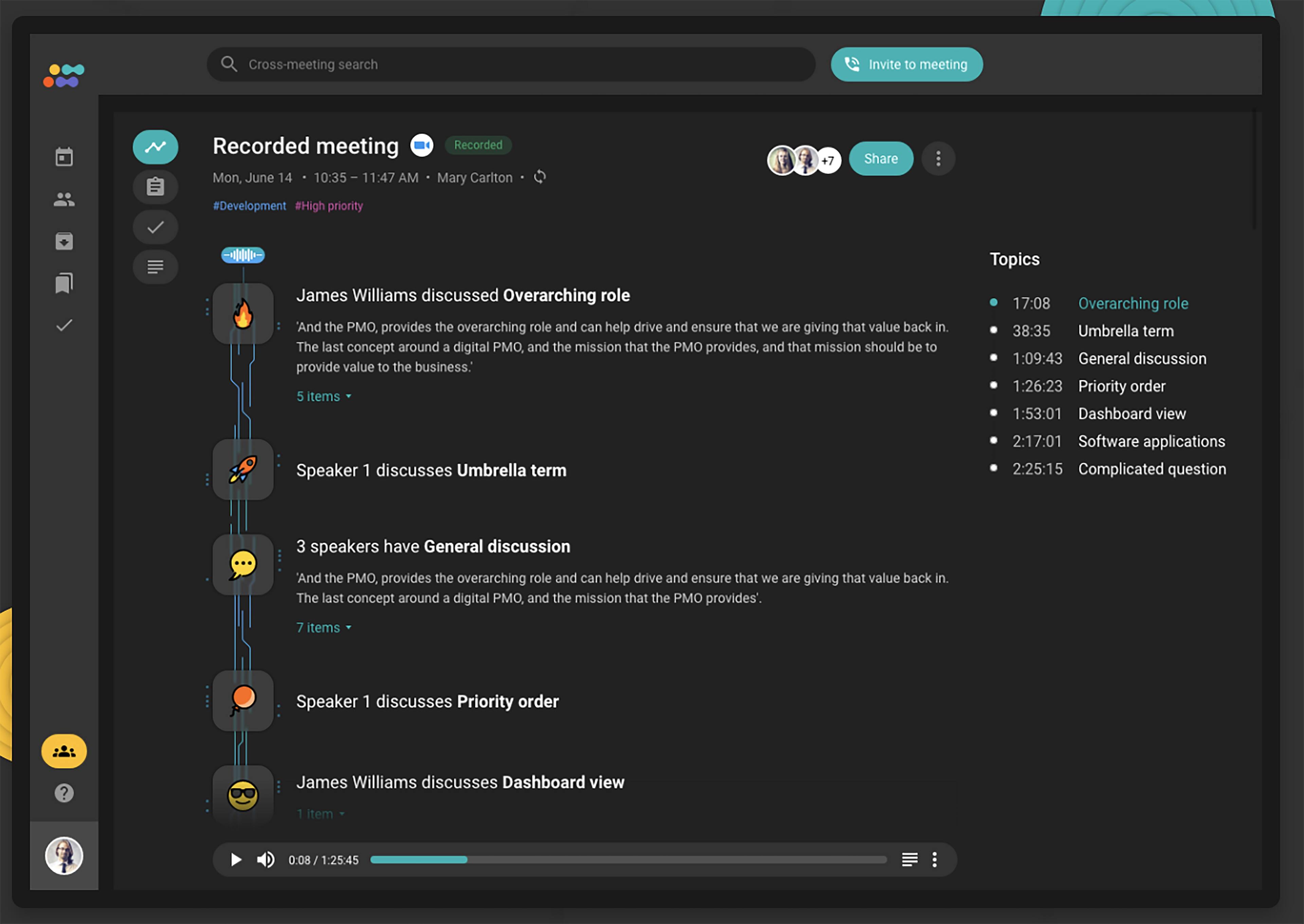 Alt View 13. Philips - SmartMeeeting HD Audio and Video Conferencing Webcam with Sembly Meeting Assistant - Silver and Black.