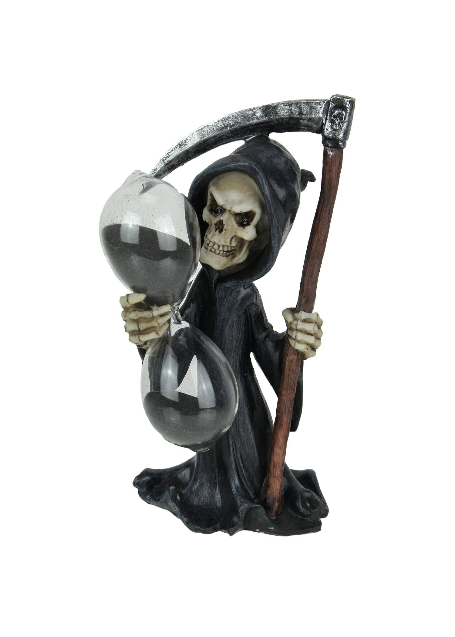 Front. Everspring Import Co. - Time's Up! Gothic Grim Reaper Decorative Statue With Hourglass Sand Timer - Multicolored.