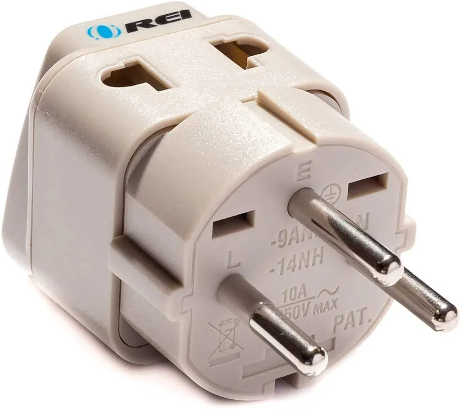 Orei Grounded Universal 2 in 1 Plug Adapter – Type H for Israel – Dual ...
