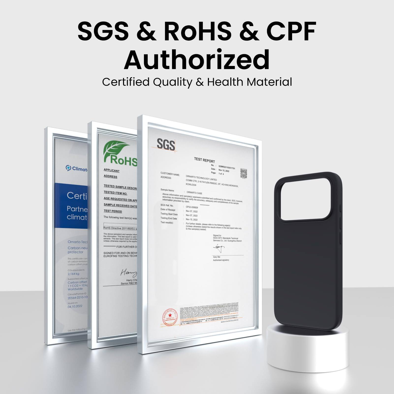 SGS & RoHS & CPF Authorized  
Certified Quality & Health Material  

SGS  
RoHS  
Certified  
Partner  
climat  

TEST REPORT  
APPLICANT  
ADDRESS  
TESTED SAMPLE DESCRIPTION  
TESTED ITEM NO.  
AGE REQUESTED ON APPLICANT  
SAMPLE RECEIVED DATE  
TEST PERIOD  

The following test report is issued for the following sample:  
- Carbon new protector  
- 2,144 kg  
- 1102-10K  
- 2054-210-10  
- 04.10.2022  

SGS  
RoHS  
Certified  
Partner  
climat  

TEST REPORT  
APPLICANT  
ADDRESS  
TESTED SAMPLE DESCRIPTION  
TESTED ITEM NO.  
AGE REQUESTED ON APPLICANT  
SAMPLE RECEIVED DATE  
TEST PERIOD  

The following test report is issued for the following sample:  
- Carbon new protector  
- 2,144 kg  
- 1102-10K  
- 2054-210-10  
- 04.10.2022  

SGS  
RoHS  
Certified  
Partner