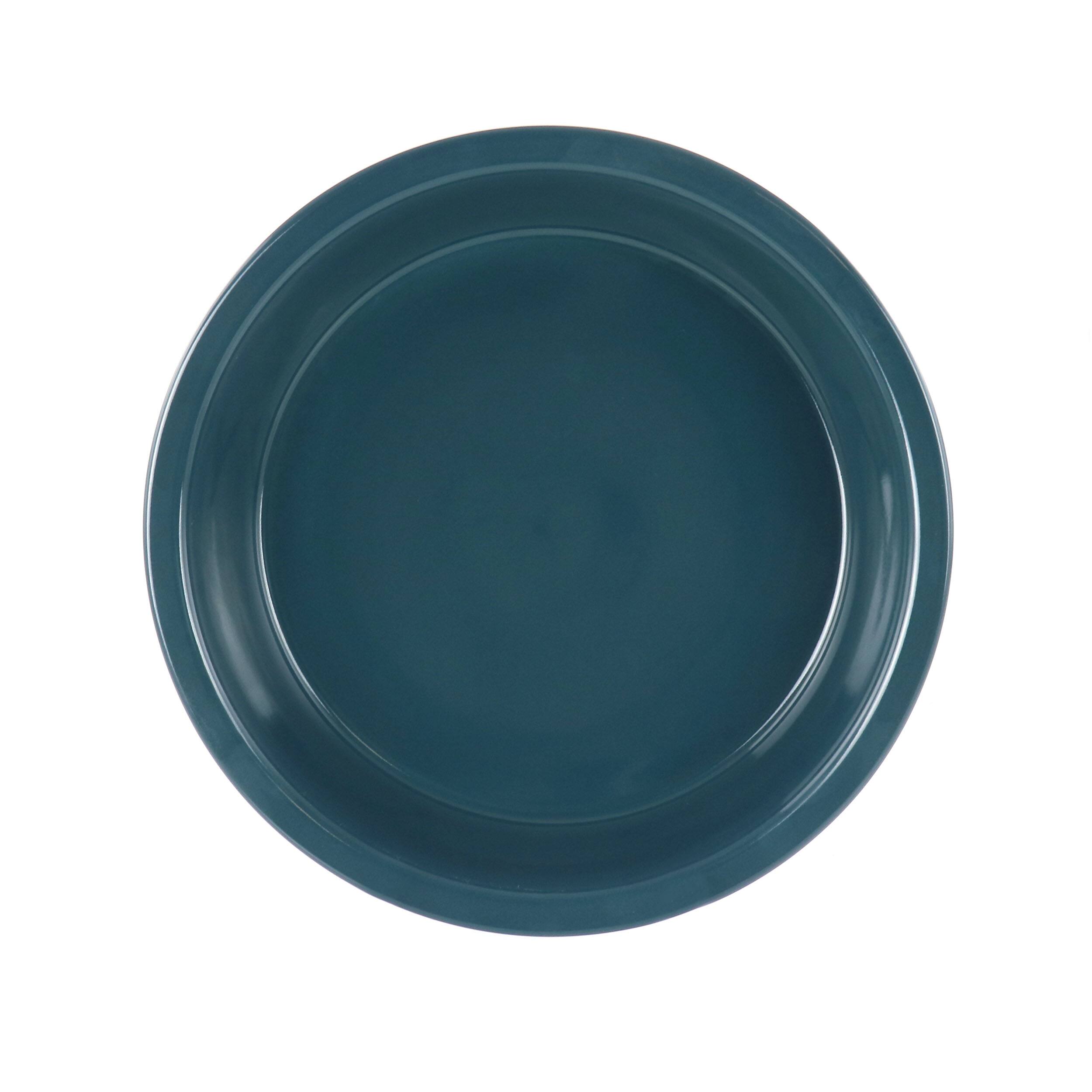 Alt View 1. Gibson - Laurie Gates 10 Inch Wax Relief Stoneware Tierra Pie Dish in Blue - Blue.