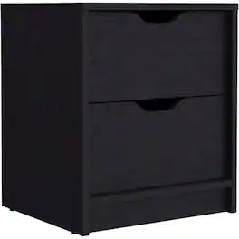 TuHome - Basilea Nightstand MDF - Black