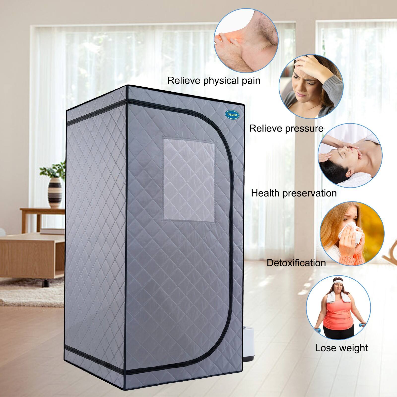Relieve physical pain  
Relieve pressure  
Health preservation  
Detoxification  
Lose weight