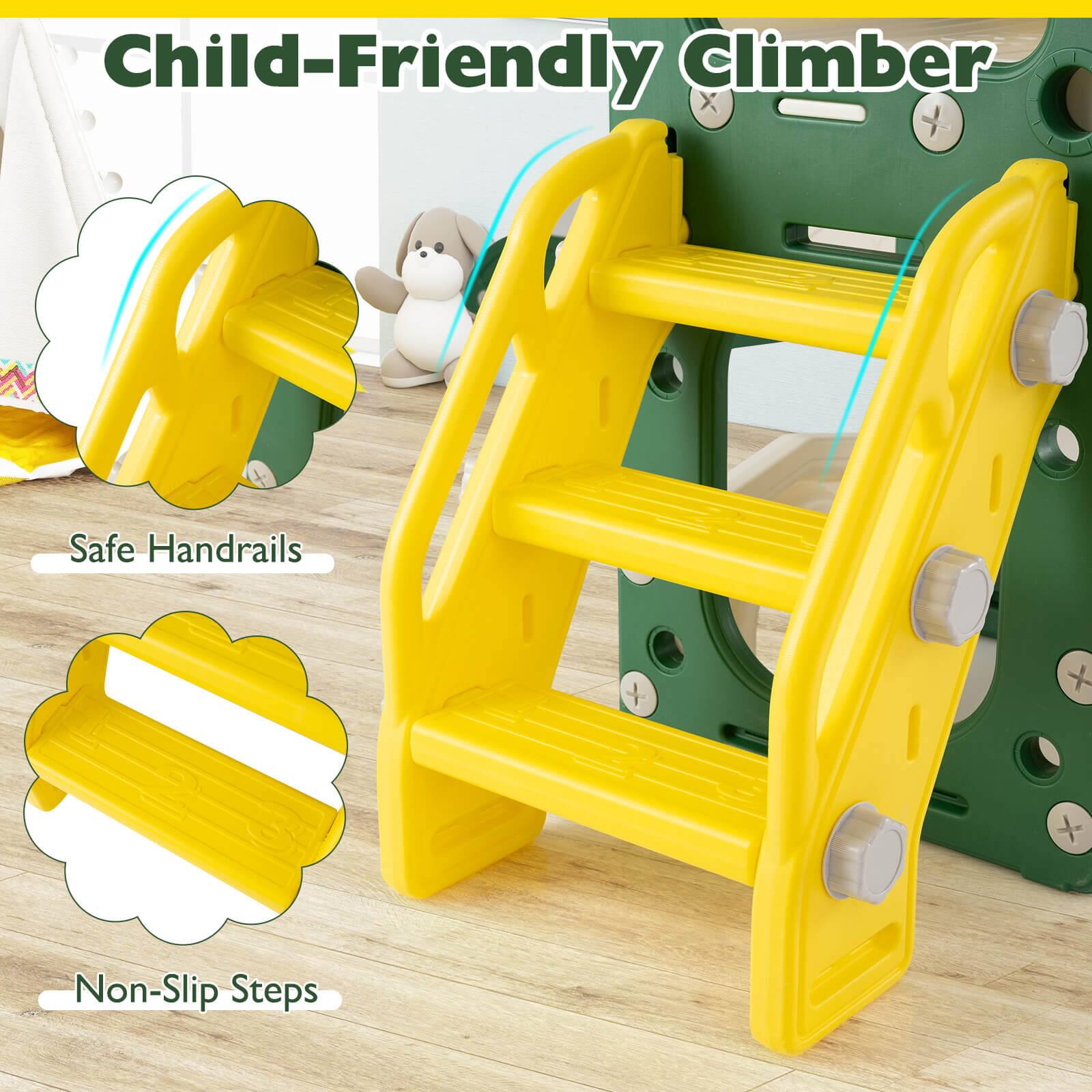 Child-Friendly Climber

- Safe Handrails
- Non-Slip Steps