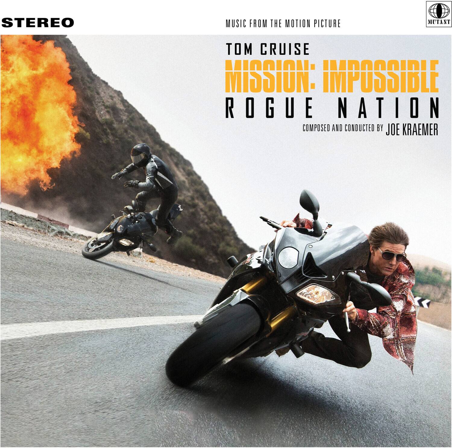 STEREO  
MUSIC FROM THE MOTION PICTURE  
TOM CRUISE  
MISSION: IMPOSSIBLE ROGUE NATION  
COMPOSED AND CONDUCTED BY JOE KRAEMER