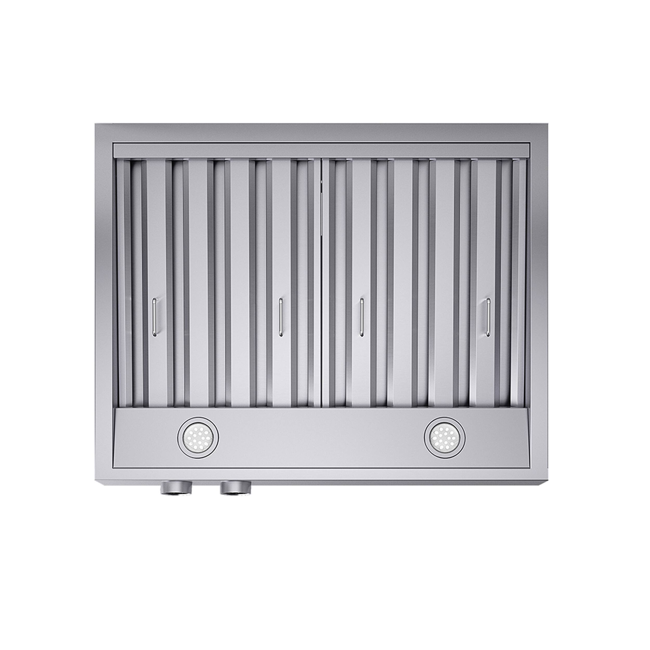 Alt View 2. Forno Appliances - Biagio 30" Wall Mounted Vented Range Hood - Silver.