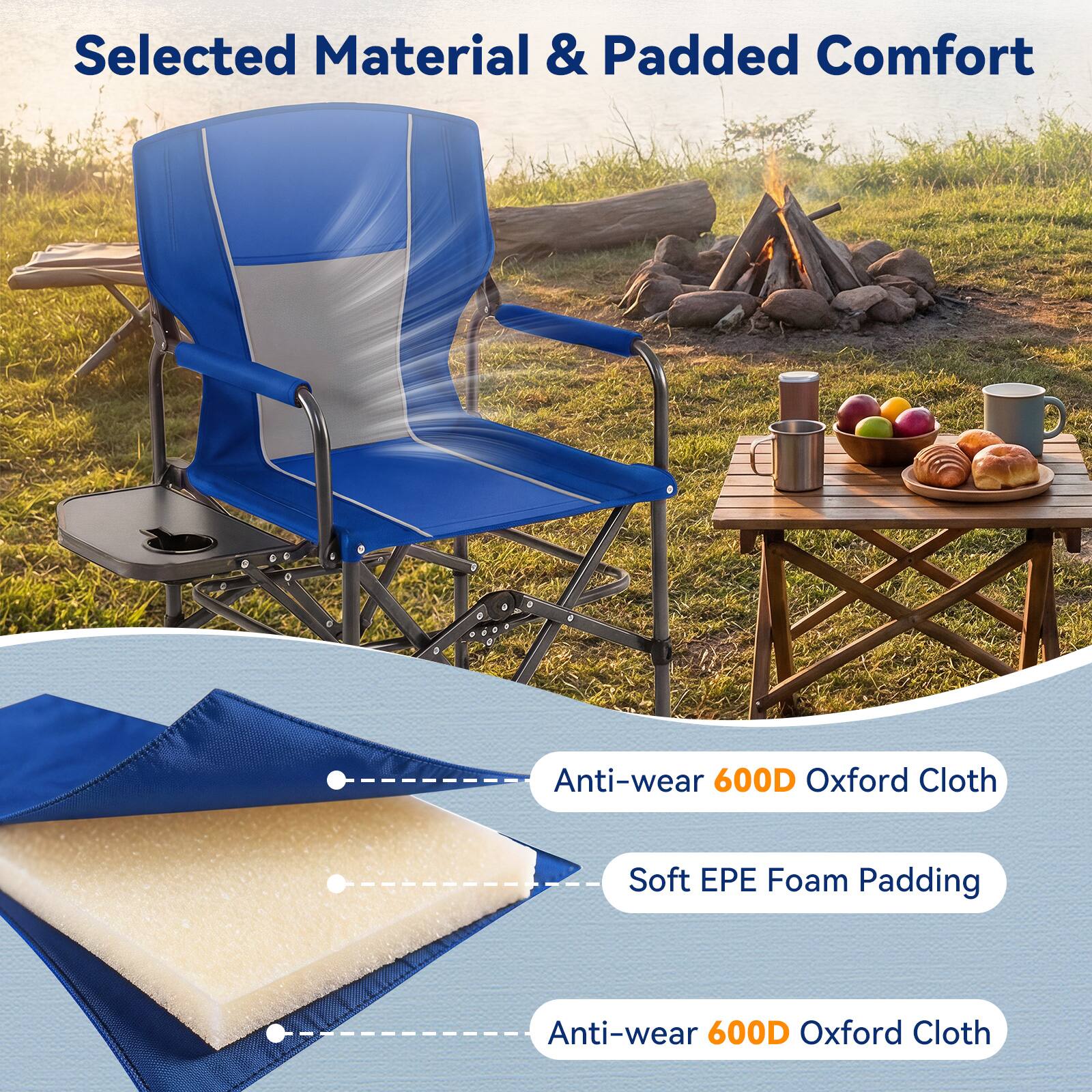 Selected Material & Padded Comfort

Anti-wear 600D Oxford Cloth

Soft EPE Foam Padding

Anti-wear 600D Oxford Cloth