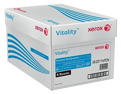 Vitality™ xerox™  
Premium Multipurpose  
8.5" x 11"  
24 lb  
8 Reams  
3R20114PEN