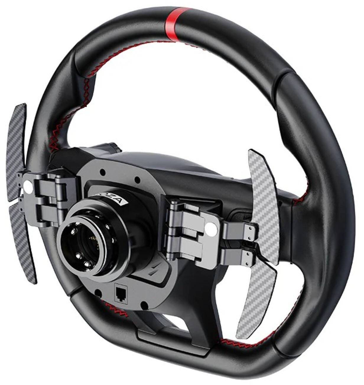 Alt View 13. Moza Racing - Lamboghini Revuelto Sim Racing Steering Wheel for Windows - Black.