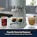 DeLonghi CLOSE Expertly Extracted Espresso Consistent 9 Bar Extraction with auto-stop function.