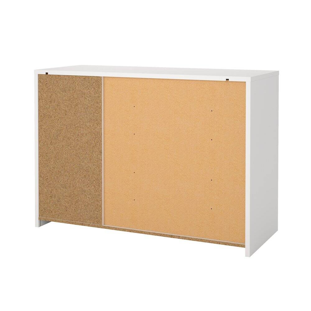 Alt View 4. Tvilum - Next 46-inch Wide 3-Drawer and 1 Door Sideboard - White.