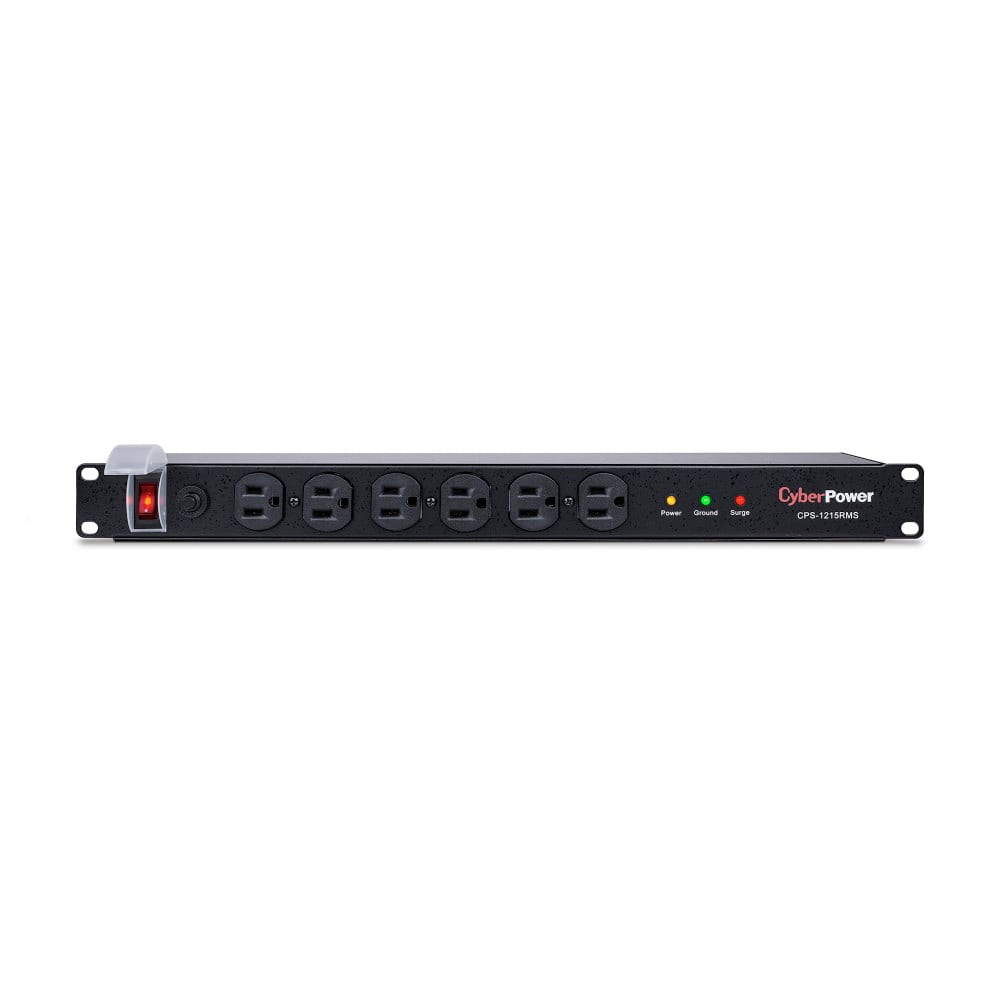 CyberPower - CPS1215RMS Rackbar Surge Protectors - Black