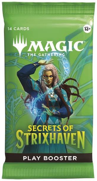 14 CARDS  
13+  
MAGIC THE GATHERING  
SECRETS OF STRIXHAVEN PLAY BOOSTER