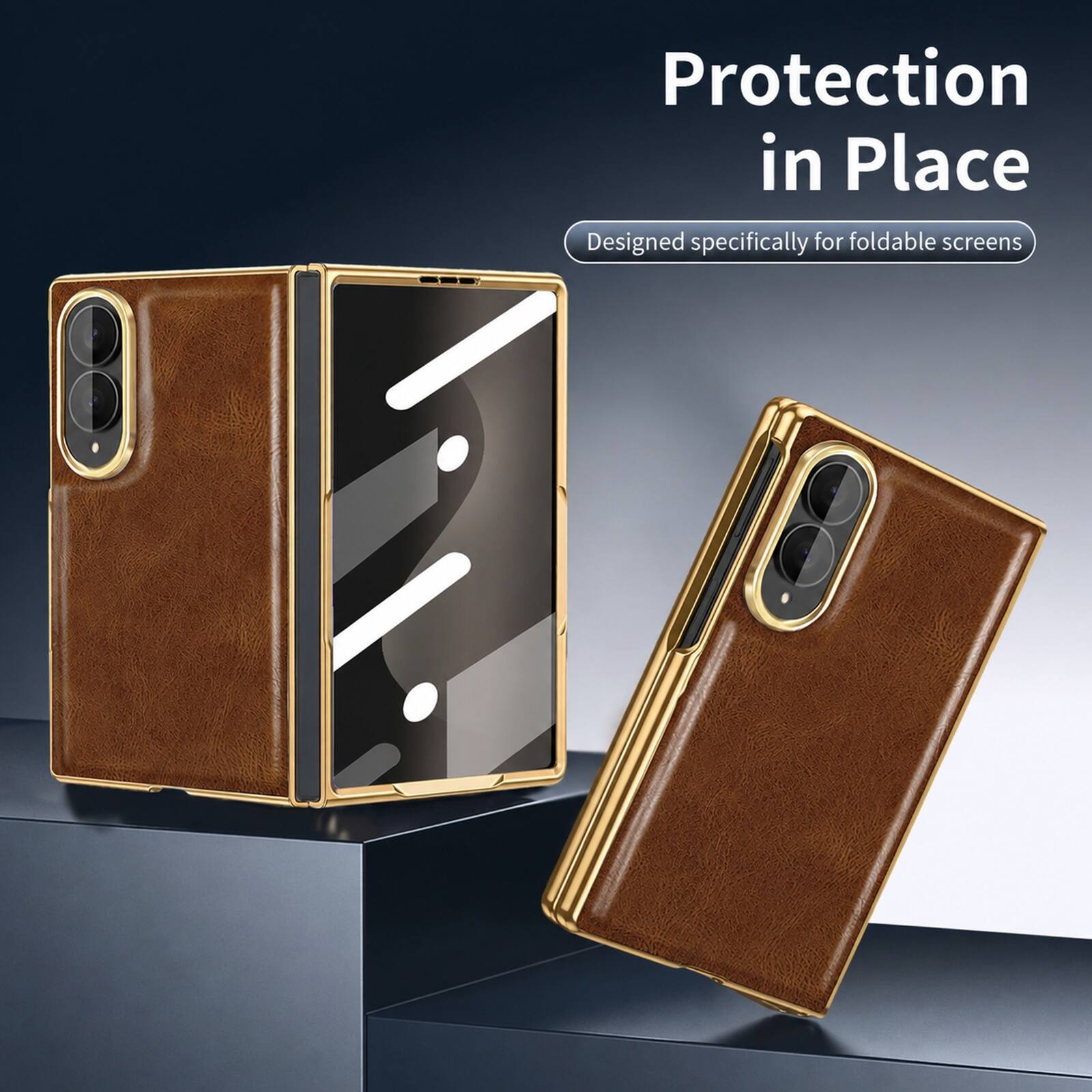 Protection in Place  
Designed specifically for foldable screens