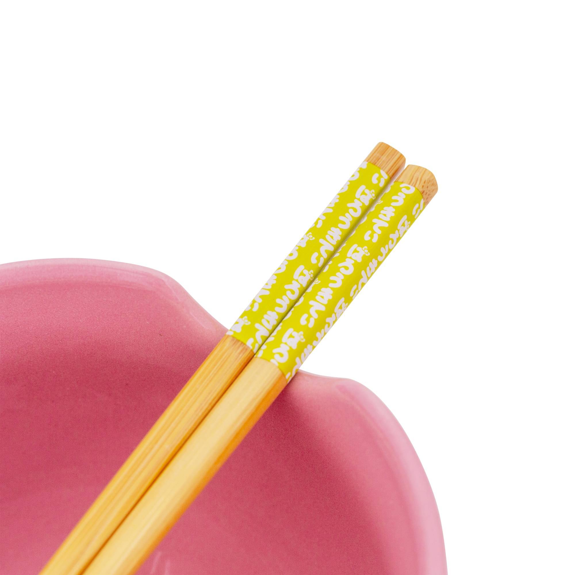 Alt View 10. Silver Buffalo - Sanrio Hello Kitty "Kawaii Tokyo" 20-Ounce Ramen Bowl and Chopstick Set - Pink.