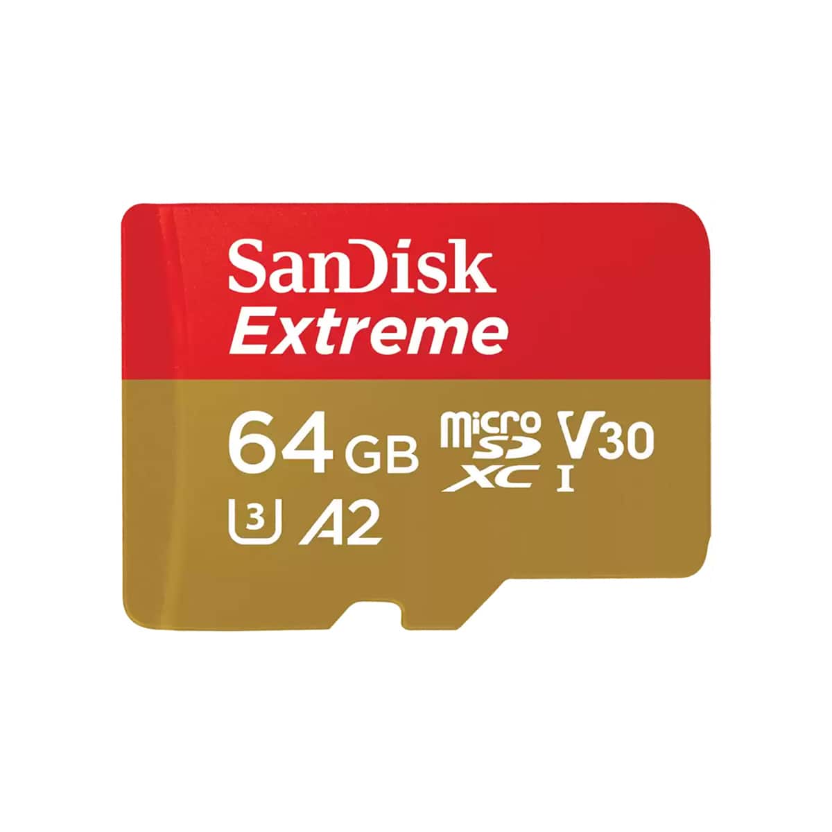 SANDISK - Extreme 64GB UHS-I U3 microSDXC Memory Card with SD Adapter