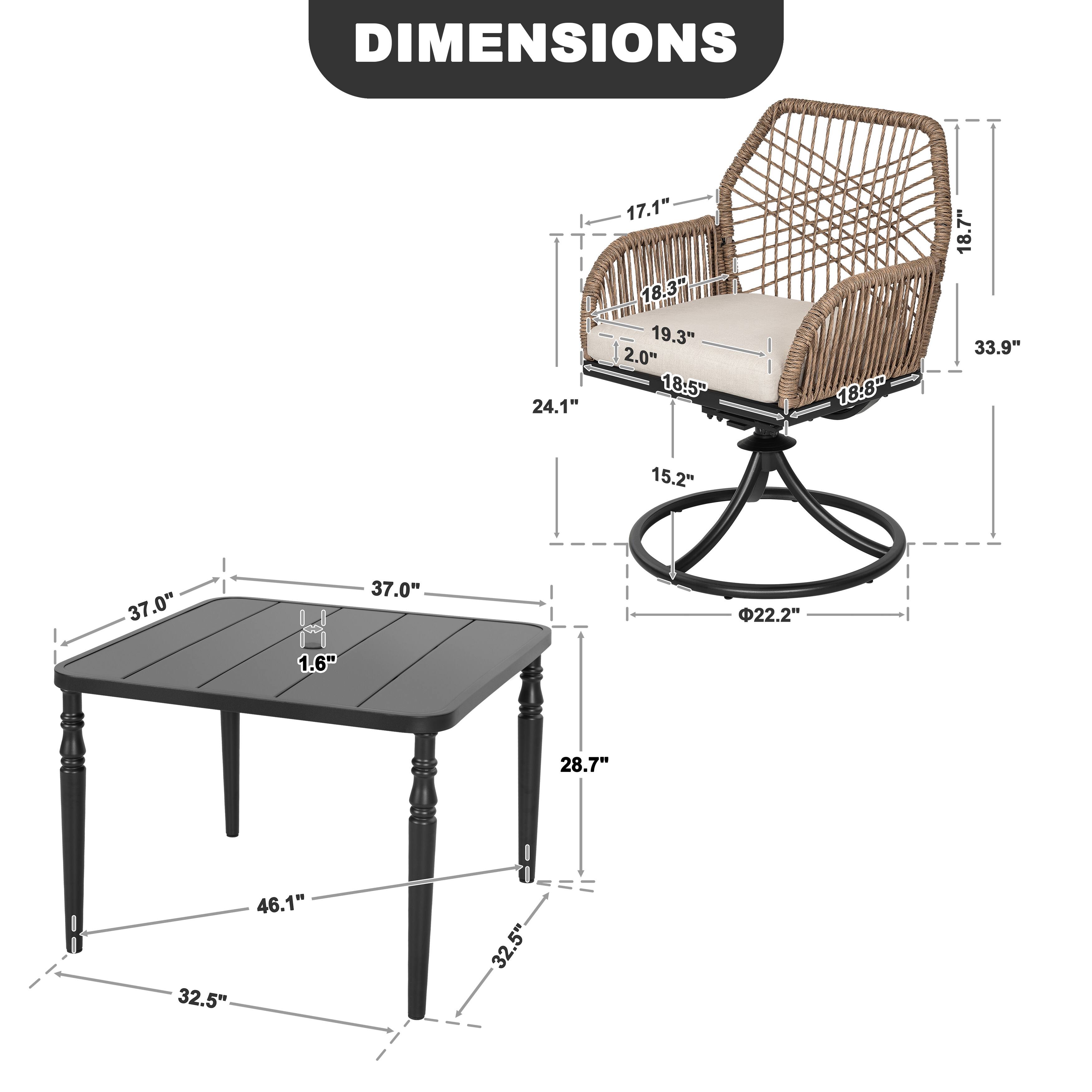 DIMENSIONS  
24.1" 17.1" 18.3" 19.3" 2.0" 18.5" 18.8" 18.7" 33.9" 15.2" 37.0" 37.0" 22.2" 1.6" 8 28.7" 46.1" 32.5" 32.5"