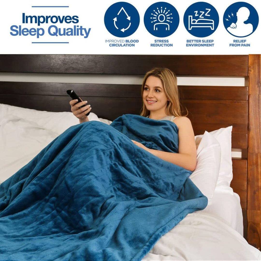 Improves Sleep Quality

- Improved Blood Circulation
- Stress Reduction
- Better Sleep Environment
- Relief from Pain