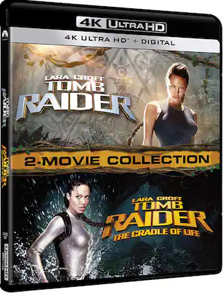 Front. Lara Croft Tomb Raider: 2 Movie Collection - 4K Blu-Ray.
