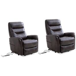 Starlight Canyon Home - Truffle Recliner Chair Set of 2 – Power Lift Recliner with Headrest - Dark Brown