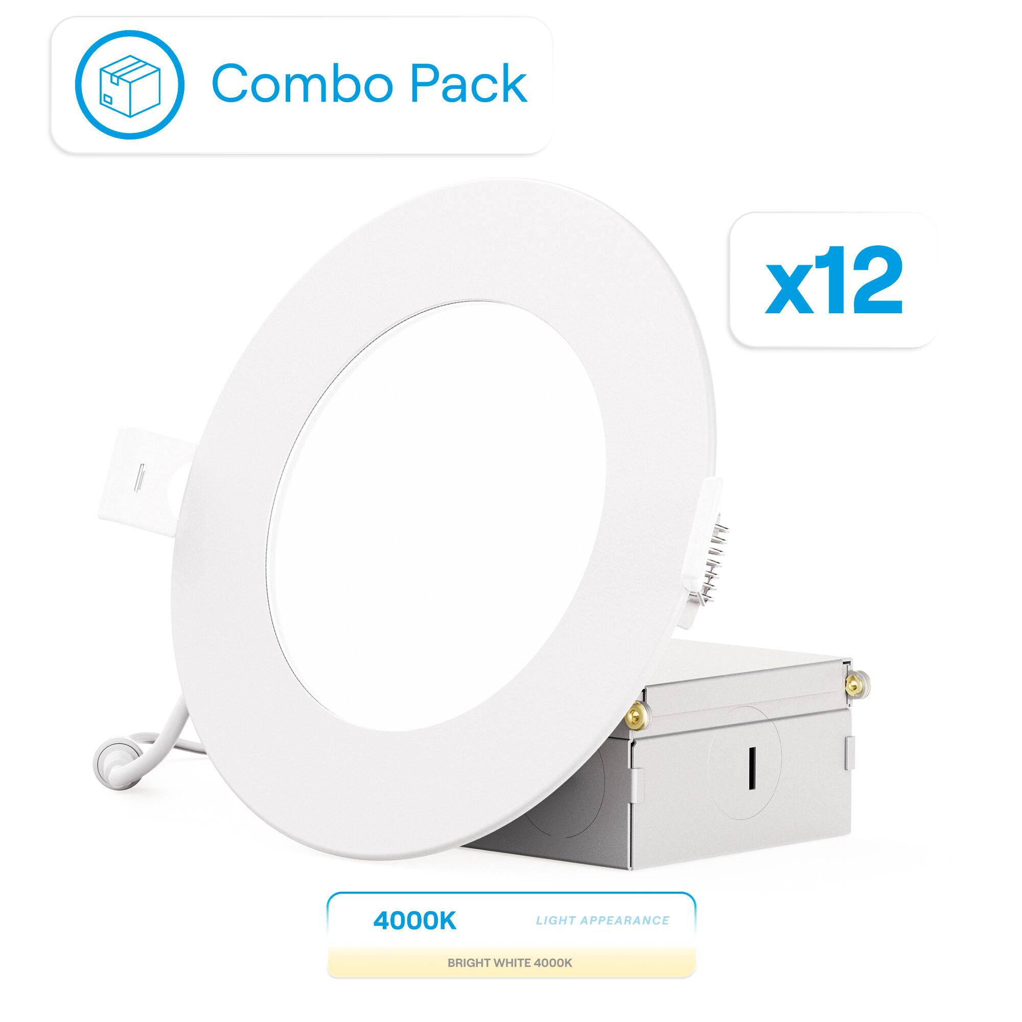 Combo Pack x12 4000K LIGHT APPEARANCE BRIGHT WHITE 4000K