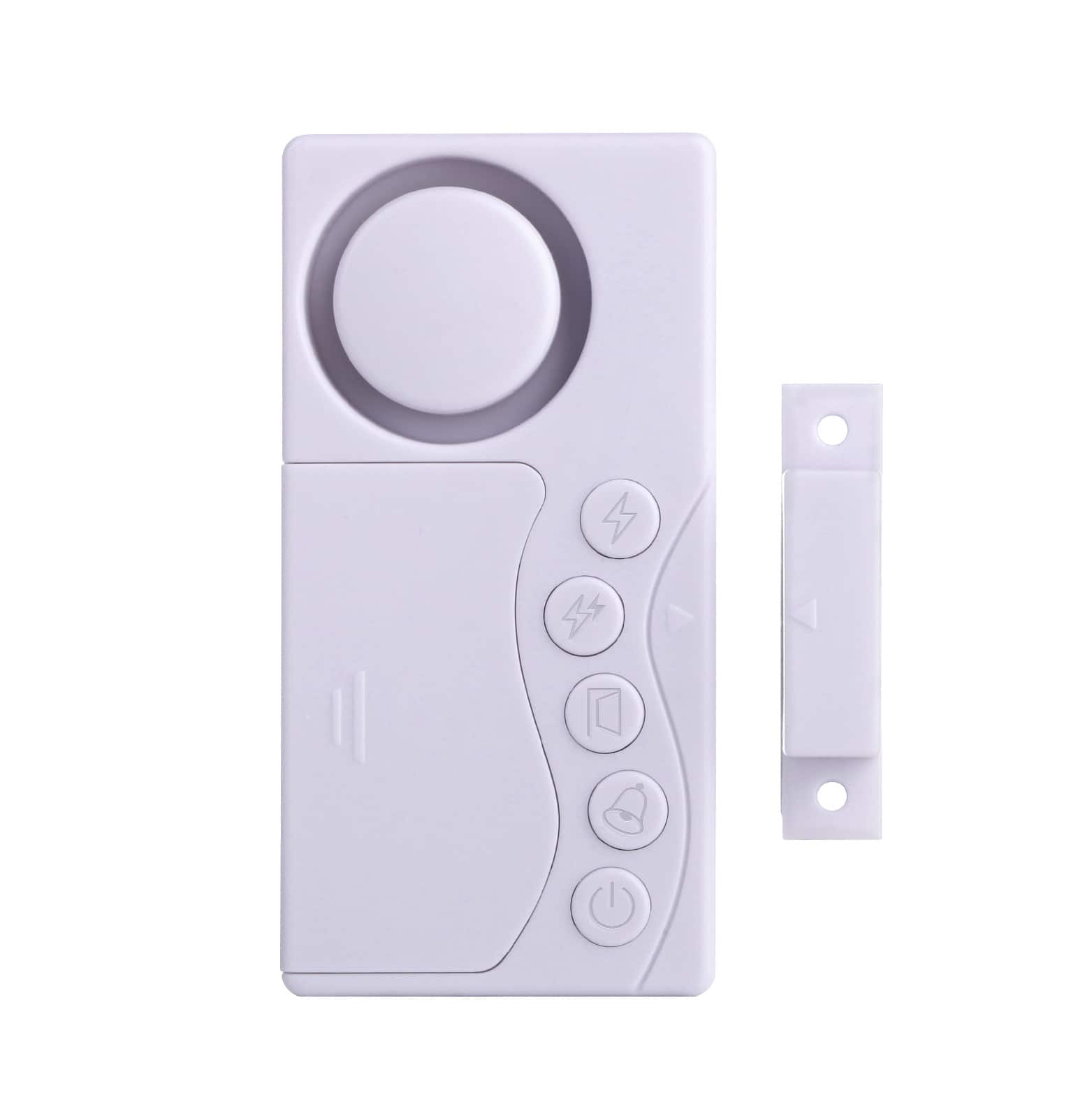 Cluzine - Door Window Alarm Sensor Standard Doorbell, 4 Modes, Door Chime, Refrigerator Door Alert, No Wiring