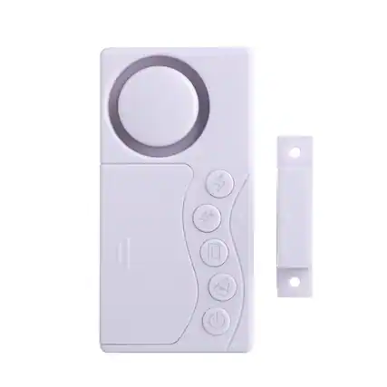 Front. Cluzine - Door Window Alarm Sensor Standard Doorbell, 4 Modes, Door Chime, Refrigerator Door Alert, No Wiring.