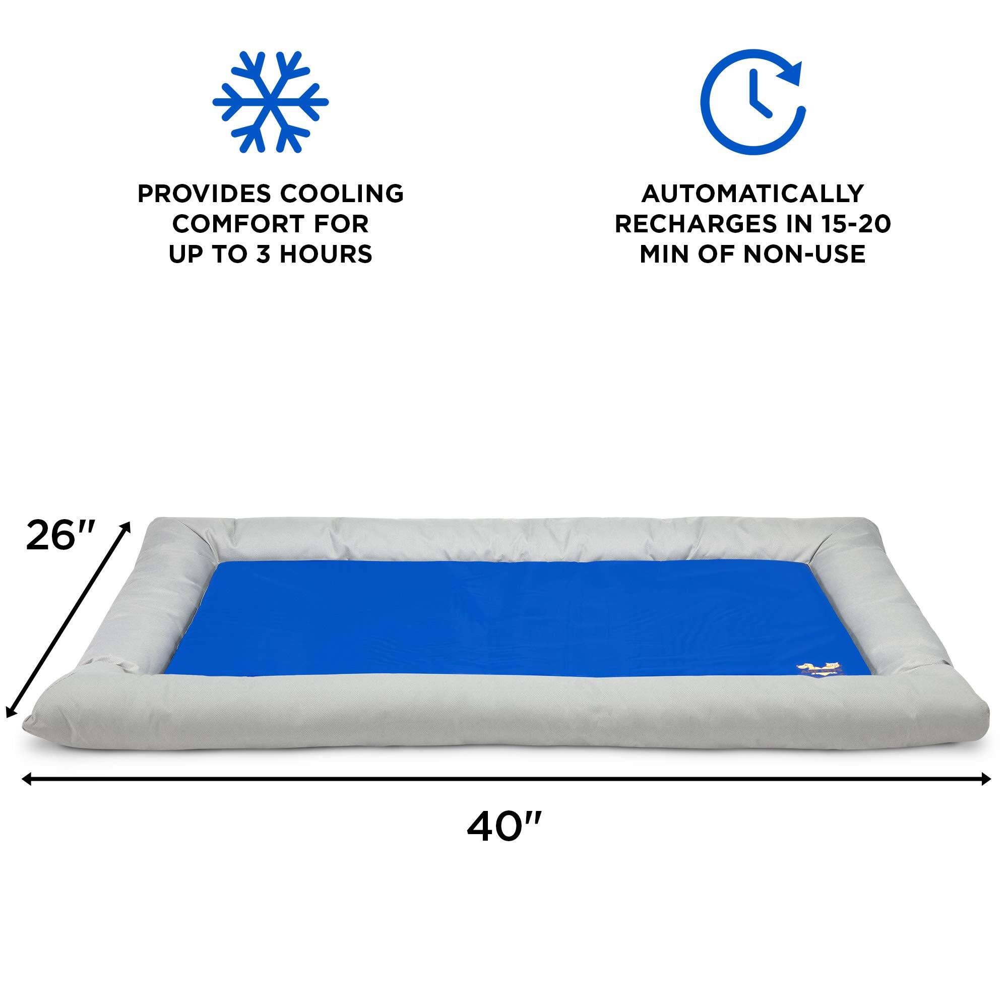 PROVIDES COOLING COMFORT FOR UP TO 3 HOURS, AUTOMATICALLY RECHARGES IN 15-20 MIN OF NON-USE, 26" ~ 40"