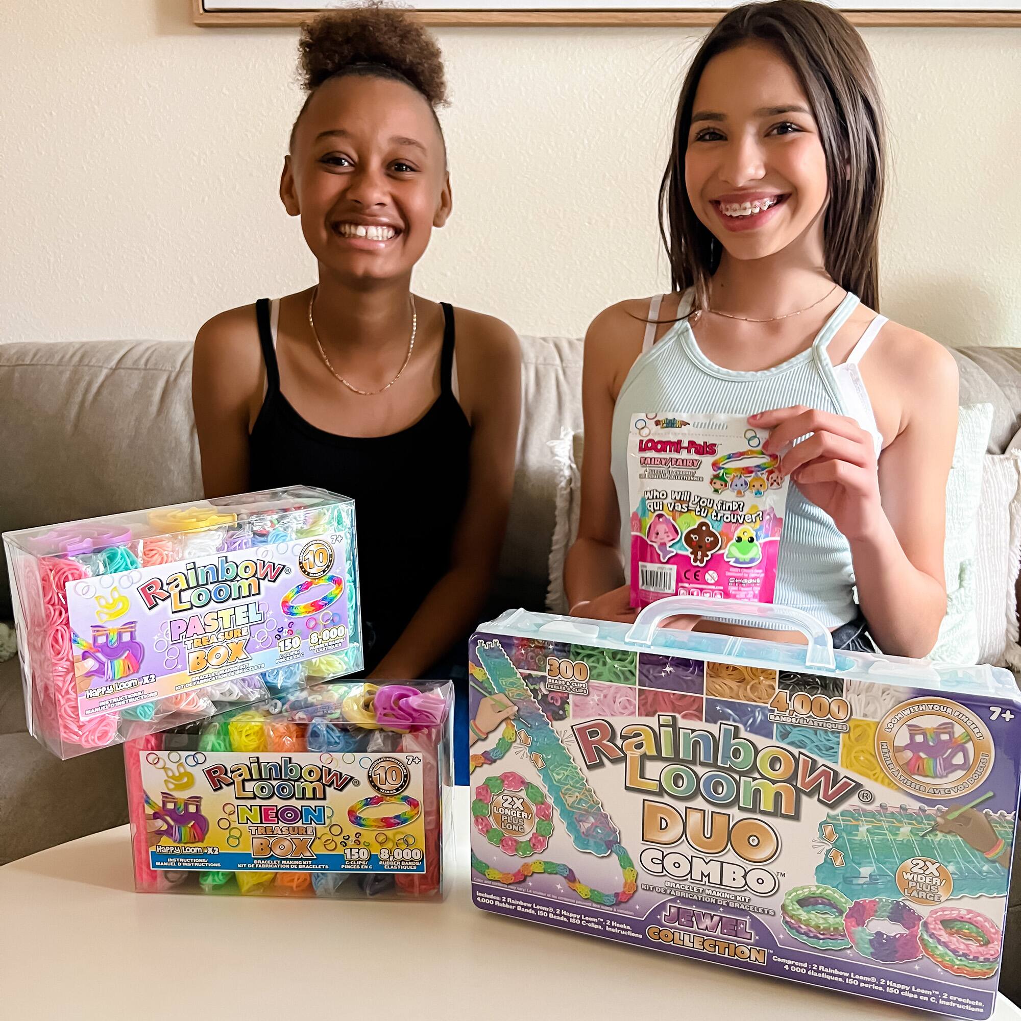 Coffret Rainbow Loom Treasure Trove - 11 000 élastiques + Accessoires Pour Bracelets - Loisir Créatif Enfant 7 Ans Et +