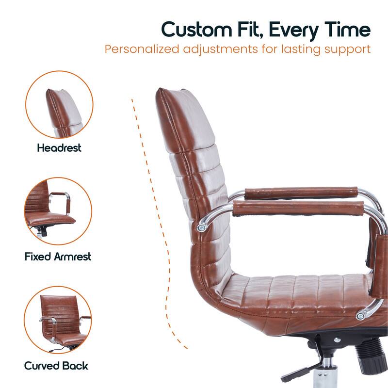 Custom Fit, Every Time
Personalized adjustments for lasting support
Headrest
Fixed Armrest
Curved Back