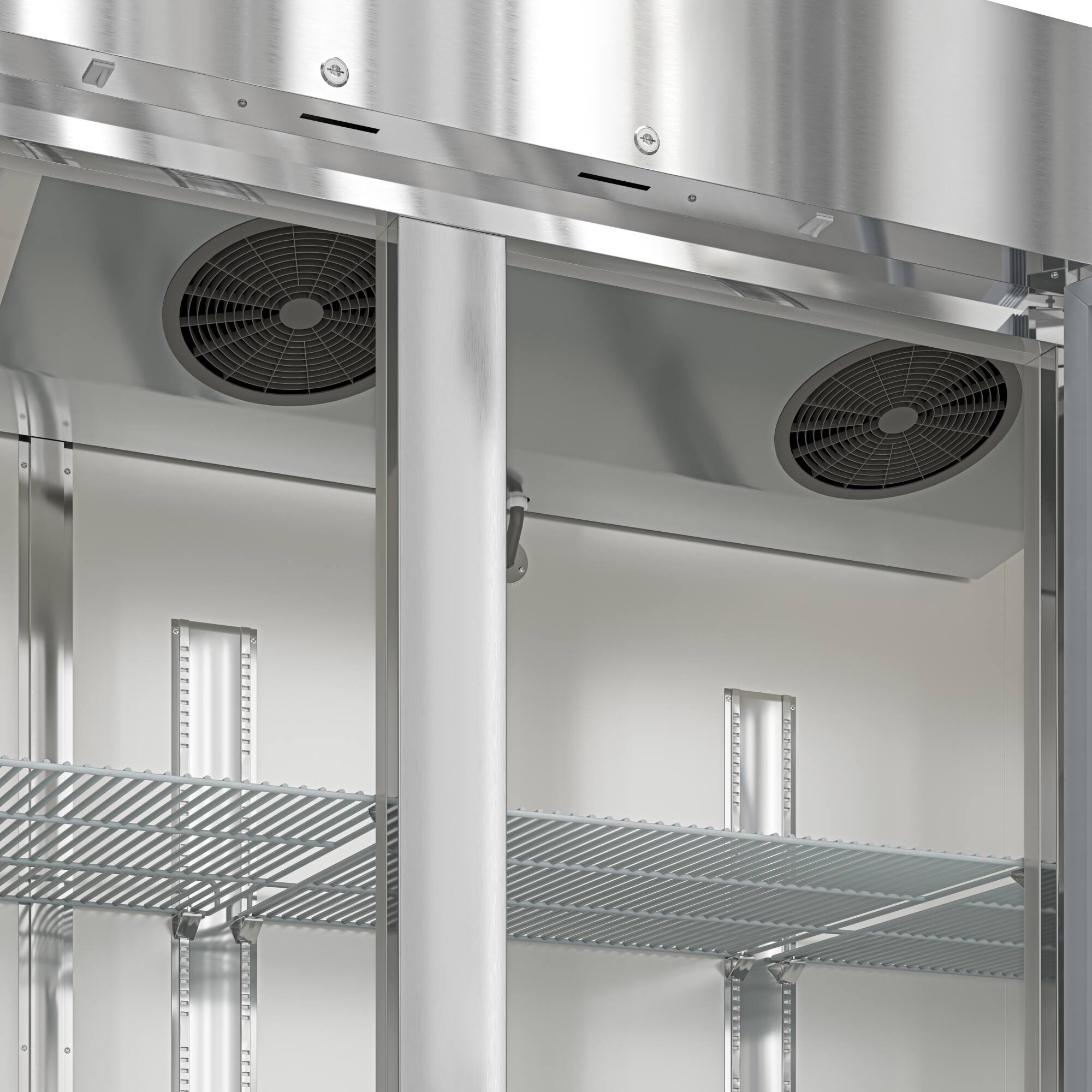 Alt View 7. Koolmore - 80 in. Three Door Commercial Reach In Refrigerator 72 cu. ft. (RIR-3D-SS) - Stainless-Steel.