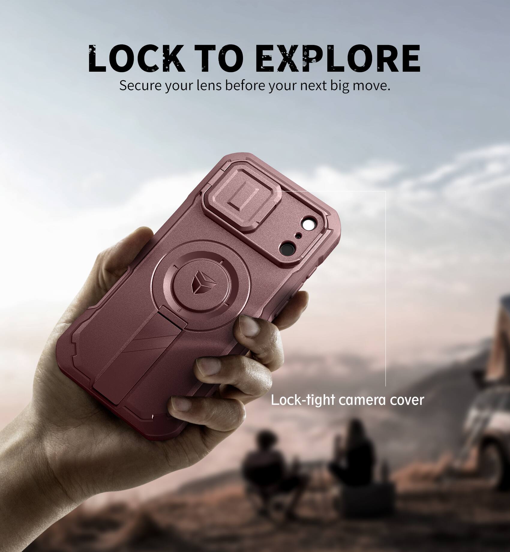 LOCK TO EXPLORE  
Secure your lens before your next big move.  

Lock-tight camera cover