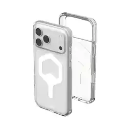 UAG - iPhone 18 Pro Max Case/iPhone 17 Pro Max Case with MagSafe & Camera Control Cover Button, Translucent, Plyo - Ice/White