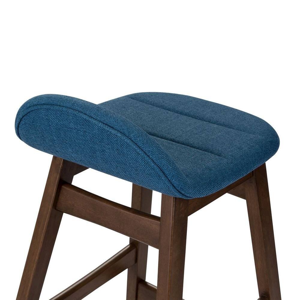 Left. Starlight Canyon Home - Brown Wooden Counter Height Chair with Back – Stylish Bar Stools for Kitchen - Brown.