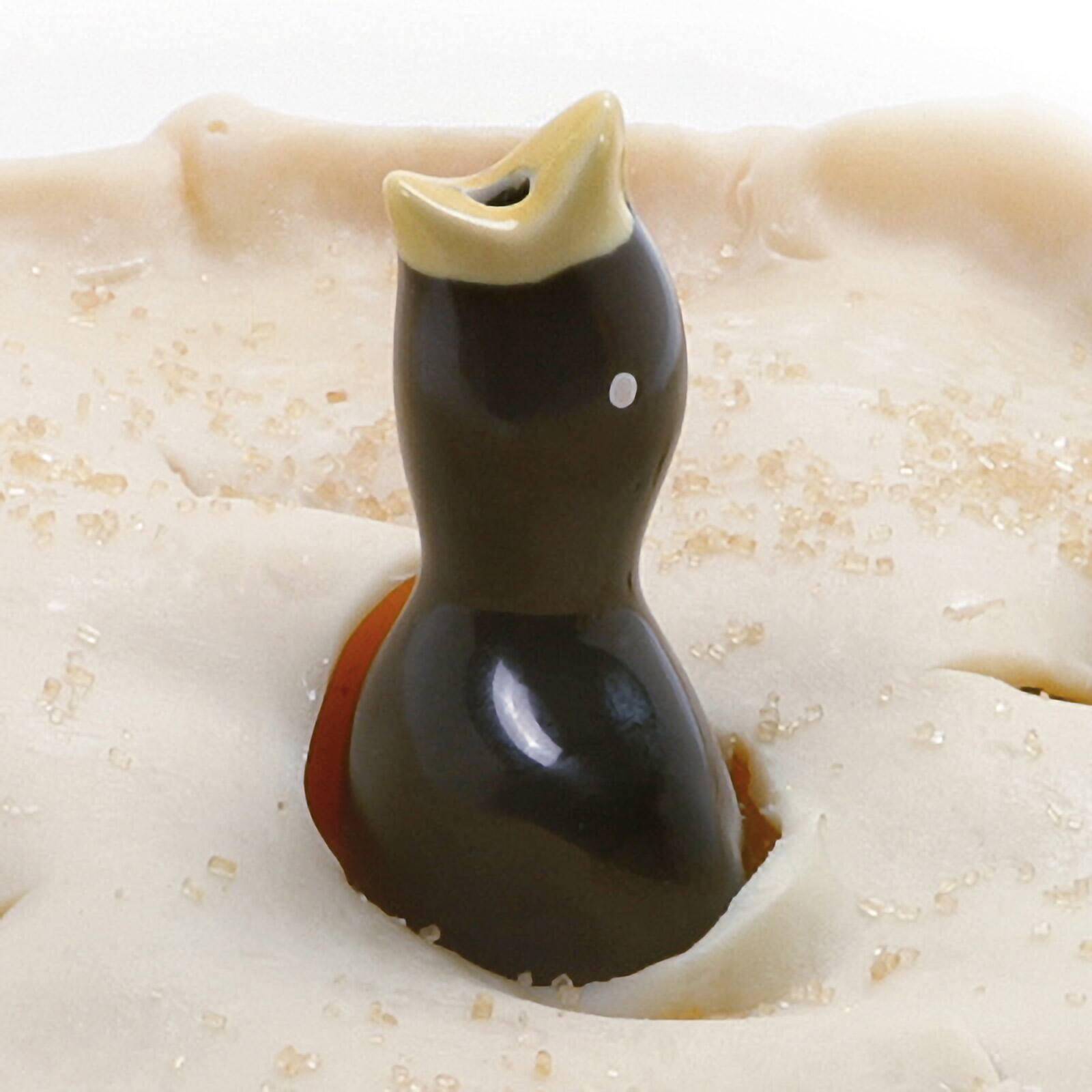 Alt View 3. Norpro - Ceramic Pie Bird – Steam Vent for Fruit Pies, Classic Design - Black.