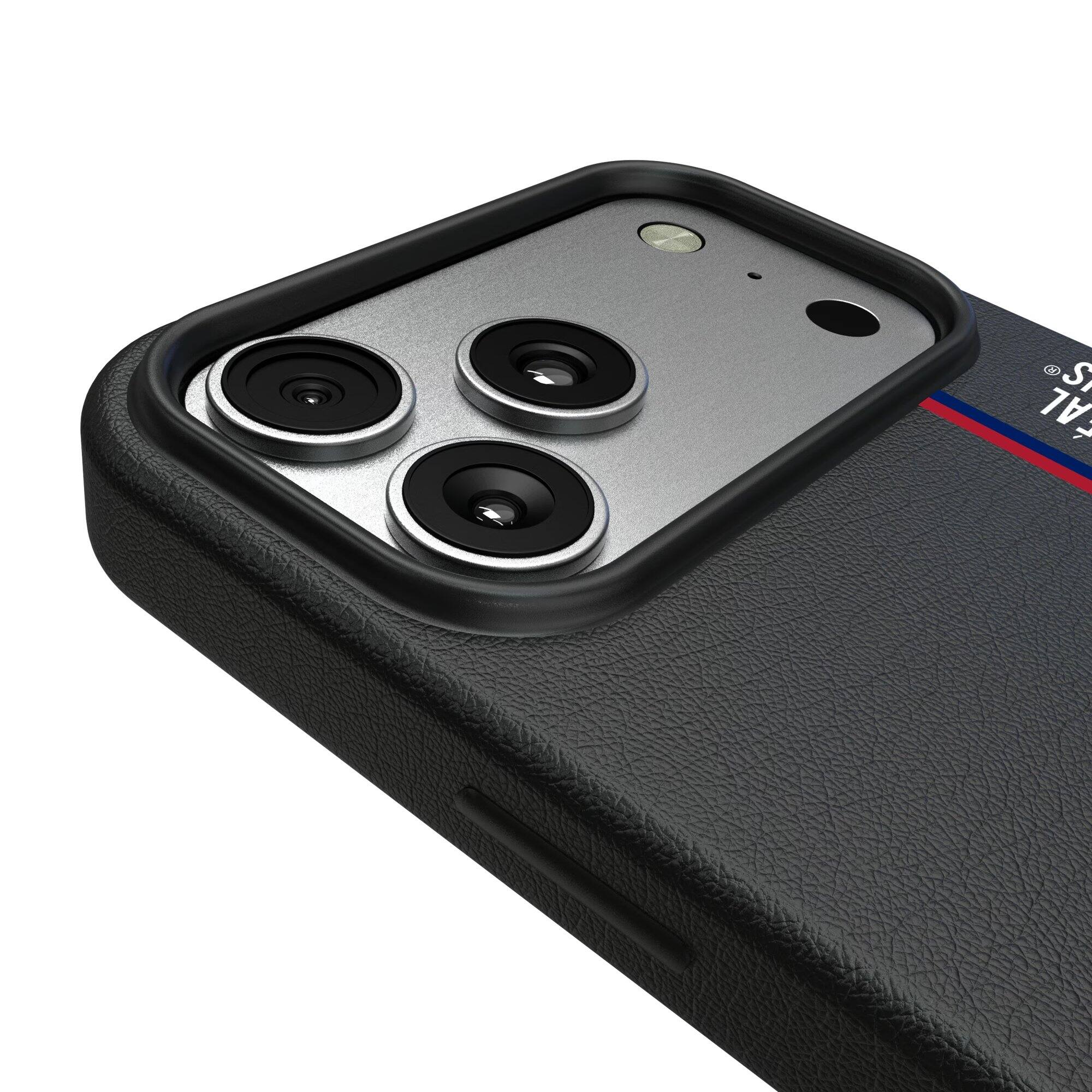 Alt View 2. Keyscaper - Black Montreal Canadiens Sidebar Magnetic iPhone Case - 17 Pro - Black.