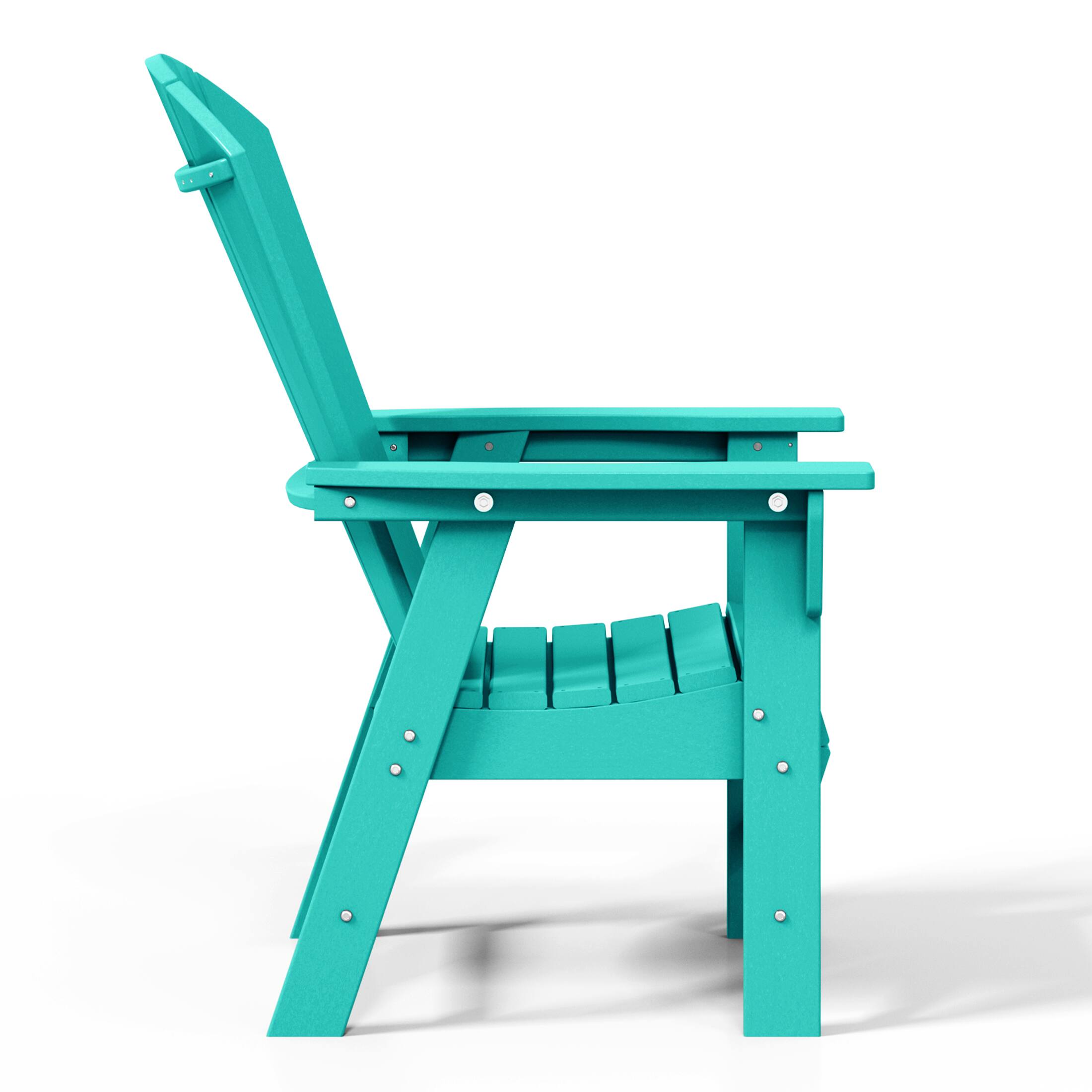 Alt View 1. WestinTrends - WestinTrends Malibu 6 Piece Outdoor Patio Dining Table and Armchair Dining Bench Set - Turquoise.