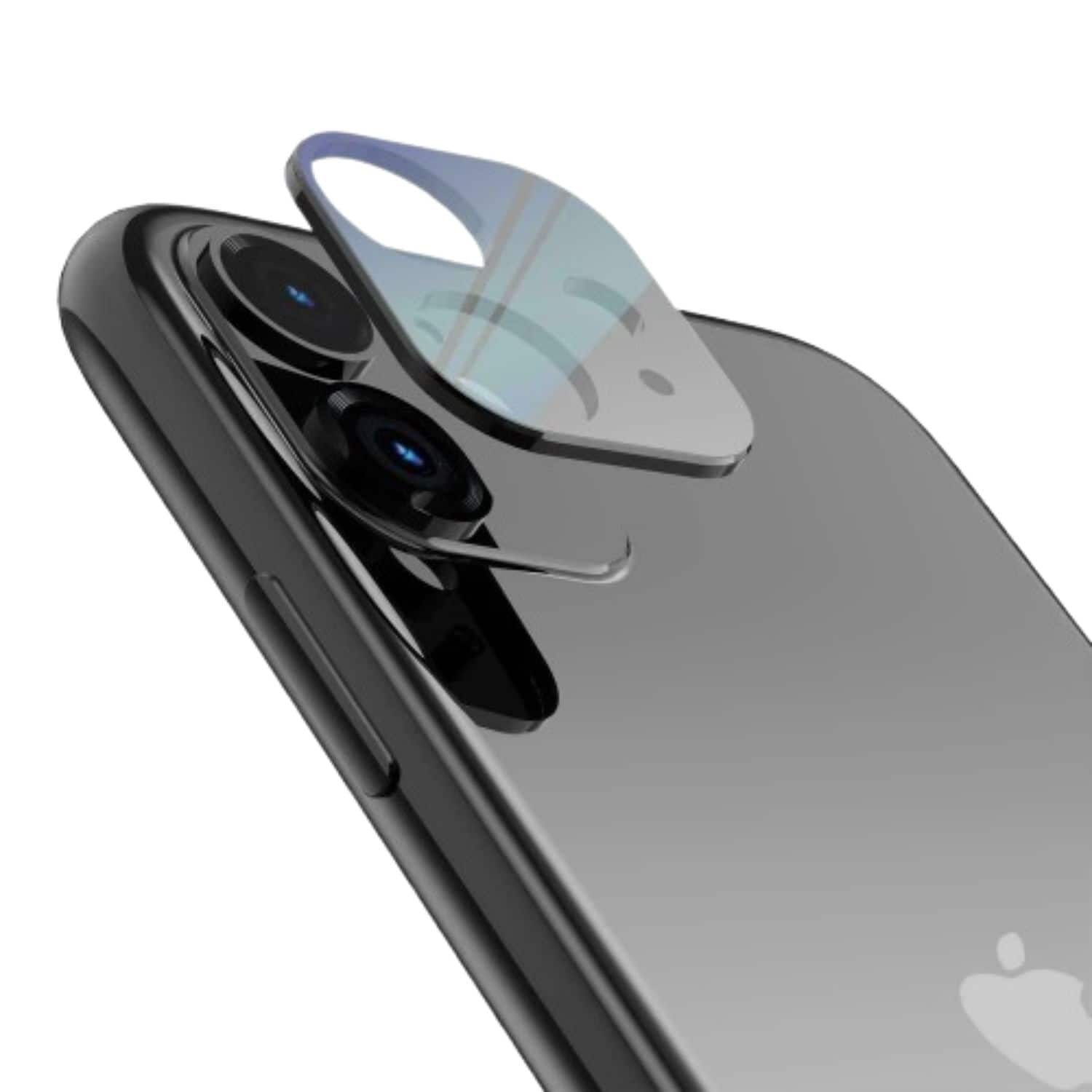 Home Collection - Tempered Glass Camera Lens Protector Cover for iPhone 14 Pro Max (6.7") - Black