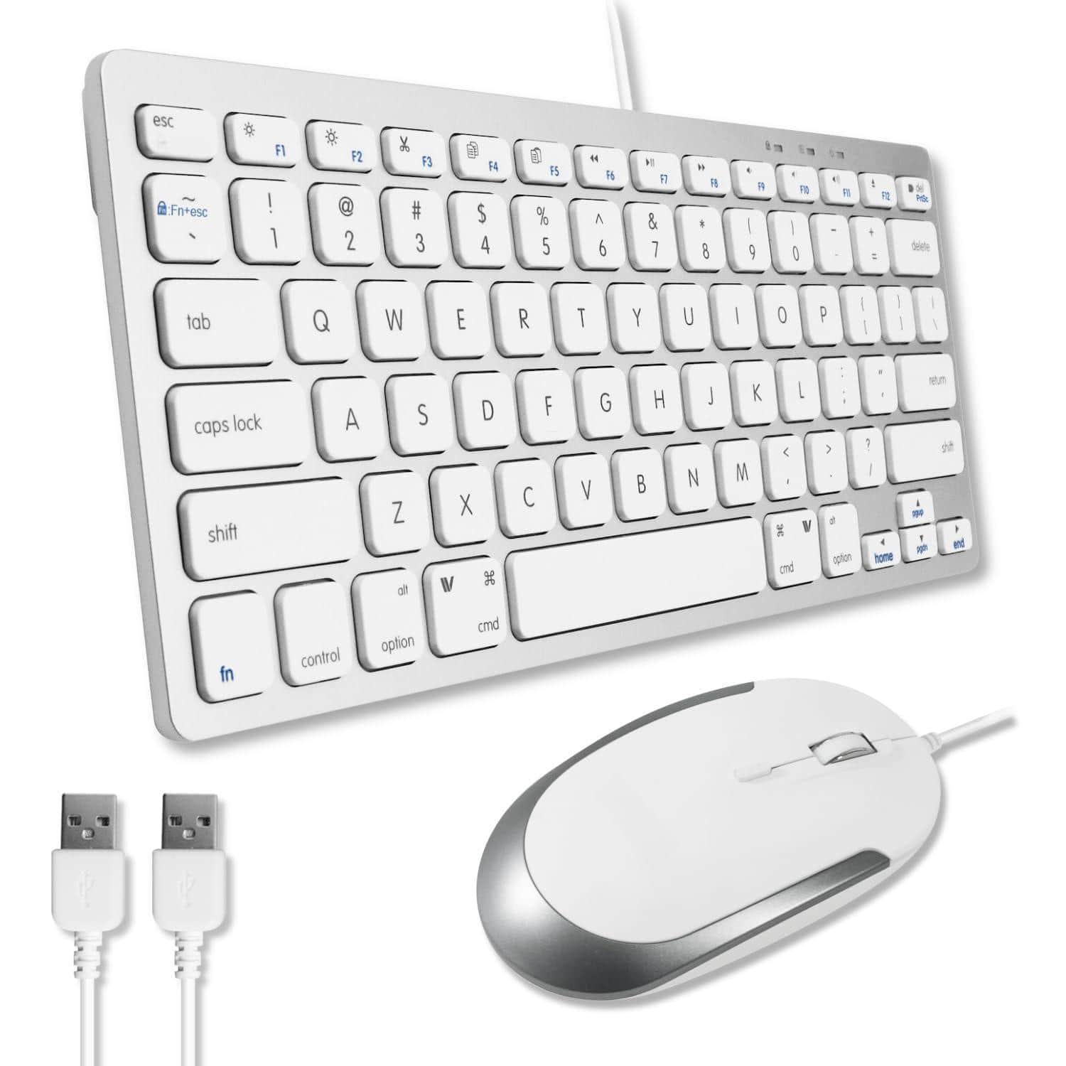 Cozy Serene - Usb Wired And Mouse Combo For Pc - Save Space With A Compact Small Macbook Pro/air Imac Mini/pro Ditch the typical and - Default