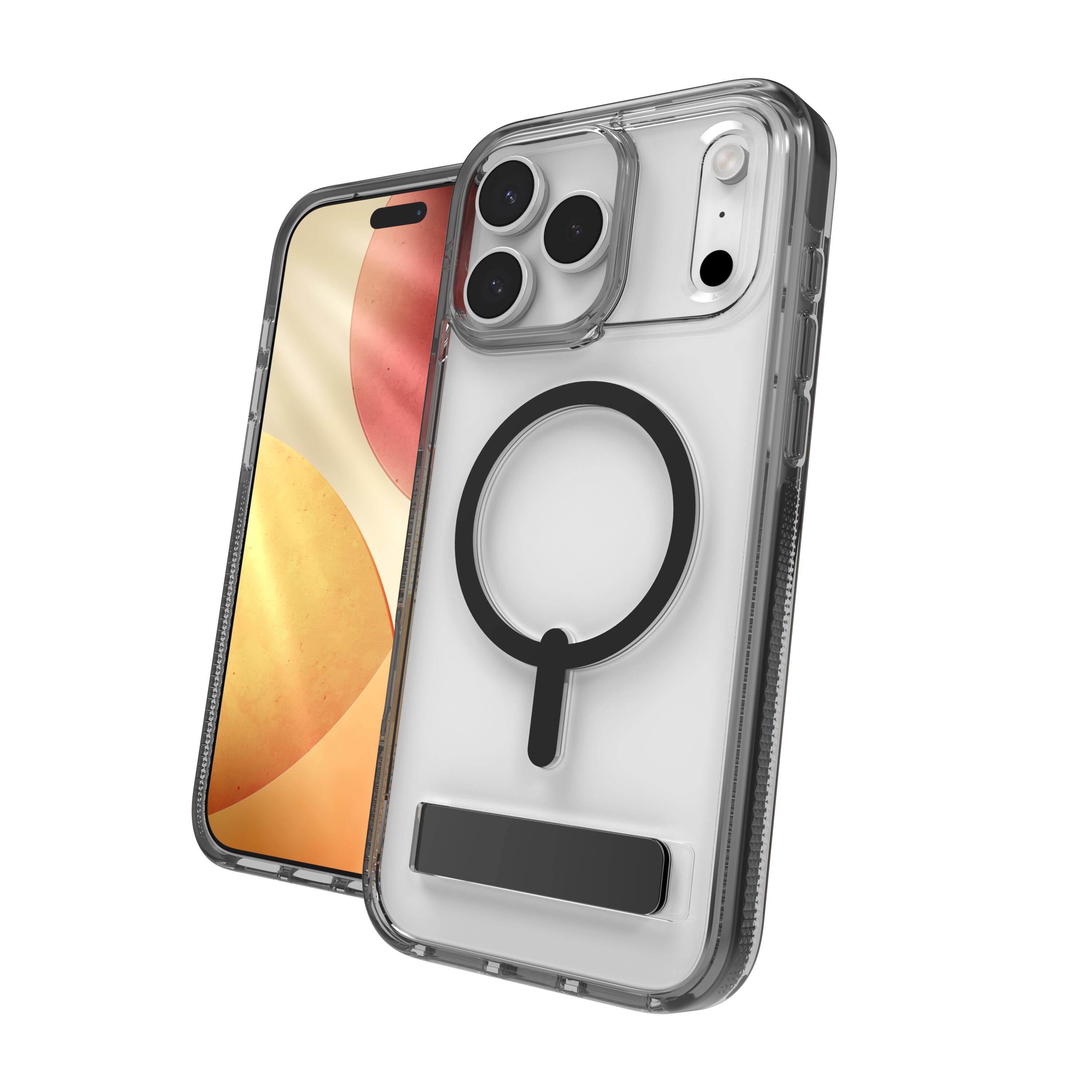 Alt View 7. ZAGG - Santa Cruz Snap with Kickstand for Apple iPhone 17 Pro Max - Jet Black.