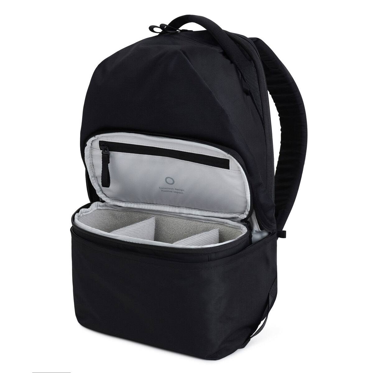 Alt View 2. Urth - Urth Arkose 20L Modular Camera Backpack + Small Camera Insert, Black.